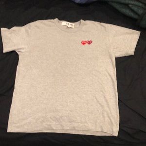 Comme Des Garcon double heart